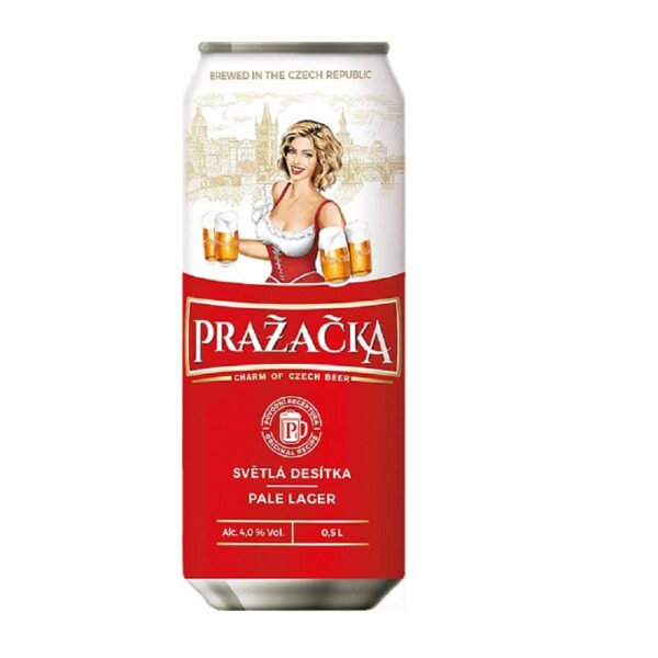 Пиво Пражечка 4% 0,5л ж/б