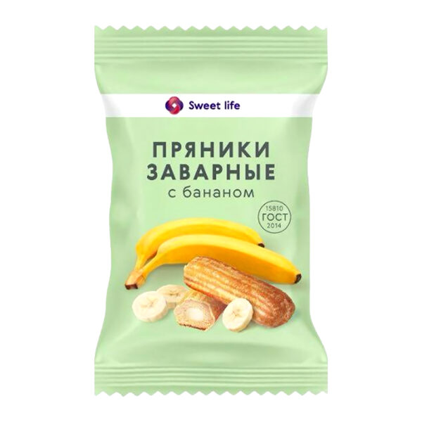 Пряники Заварные с Бананом 240г Sweet Life
