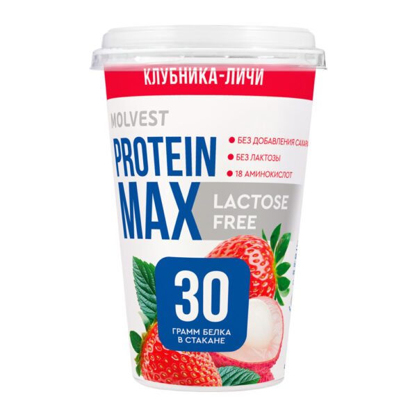 Напиток Molvest Rpotein Max Клубника Личи 240г