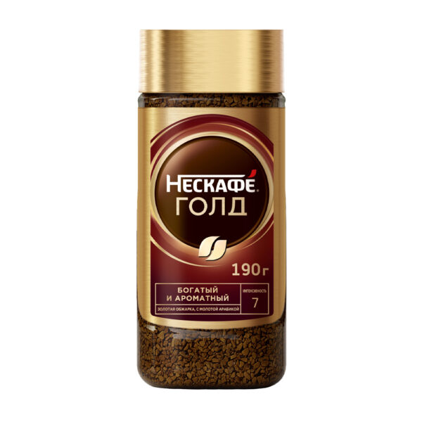 Кофе Растворимый Nescafe Gold 190г Стекло