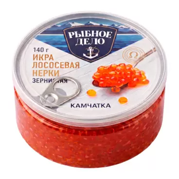 Икра Лососевая Нерки Рыбное Дело 140г