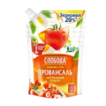 Майонез Слобода Провансаль 67% 750г дой-пак