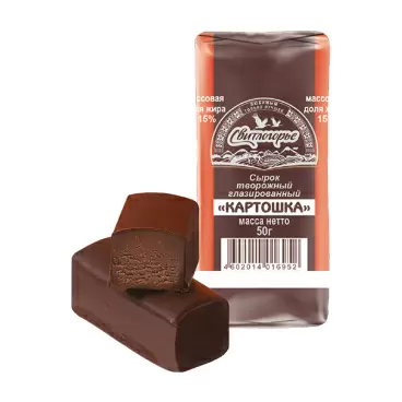 Сырок Свитлогорье Творожный Картошка 15% 50г