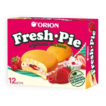 Печенье Orion Fresh Pie Клубника Малина 300г