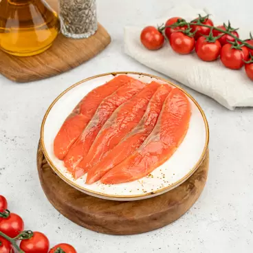 Кусочки Форели Радужной Слабосоленые