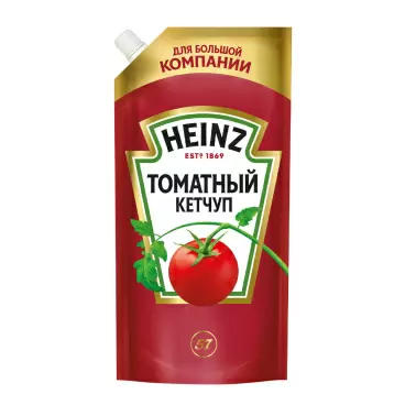 Кетчуп Heinz Томатный 550г дой-пак