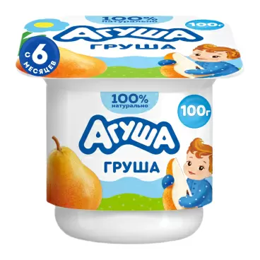 Творог Агуша Детский Груша 3,9% 100г