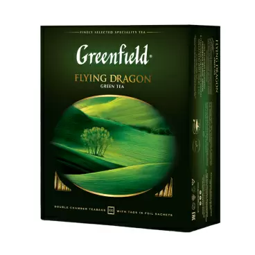 Чай Зеленый Greenfield Flying Dragon 100 Пакетиков