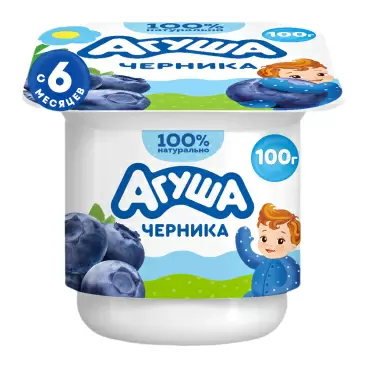 Творог Агуша Детский Черника 3,9% 100г