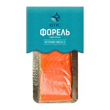 Форель Кетус Филе-Кусок Слабосоленая 150г в/у
