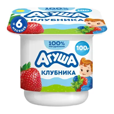 Творог Агуша Детский Клубника 3,9% 100г