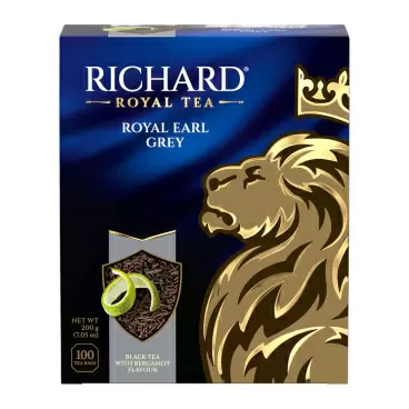 Чай Черный Richard Earl Grey 100 Пакетиков