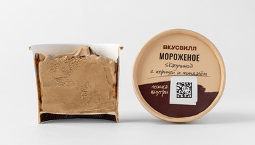 Мороженое "Капучино" с корицей и миндалём