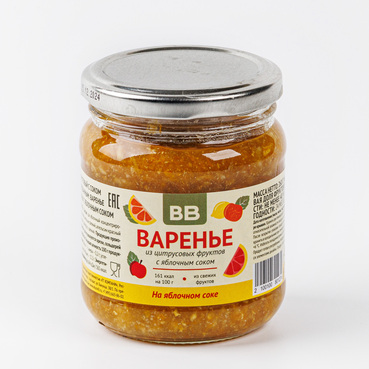 Варенье из цитрусовых фруктов с яблочным соком