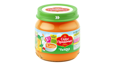 Пюре овощное Сады Придонья тыква с 5 месяцев 80 г