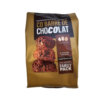 Конфеты Co barre de Chocolate мультизлаковые с темной глазурью 135 г