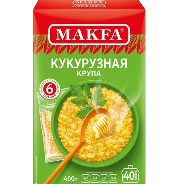 Крупа кукурузная Макфа 6 порций 400 г