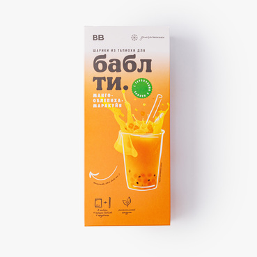 Шарики из тапиоки для "Бабл Ти" манго-облепиха-маракуйя зам., 200 г