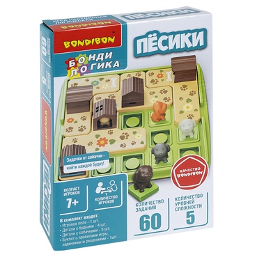 Логическая игра Bondibon БондиЛогика Песики