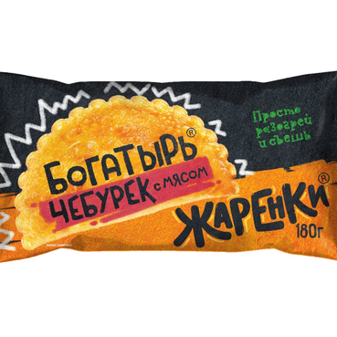 Чебурек Морозко Богатырь с мясом замороженный 180 г