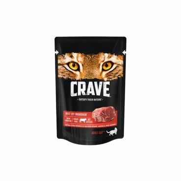 Корм для взрослых кошек Crave Говядина консервированный 70 г