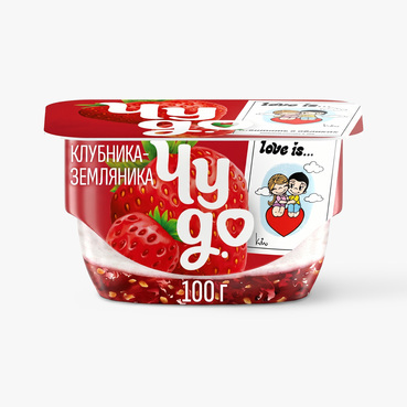 Творожок Чудо Клубника-Земляника 100 г