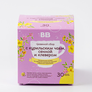 Травяной сбор с курильским чаем, сенной и клевером