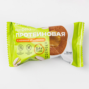 Конфета протеиновая с начинкой "Фисташка"