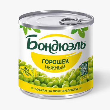 Зеленый горошек Бондюэль Нежный 200 г