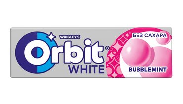 Жевательная резинка Orbit White Bubblemint без сахара 13,6 г