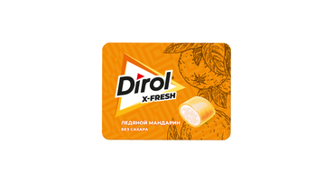 Жевательная резинка Dirol X-Fresh Ледяной мандарин без сахара 16 г