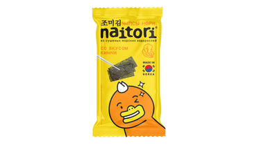 Чипсы Naitori из морских водорослей со вкусом кимчи 3 г