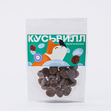 Лакомство для кошек "Сельдь с кошачьей мятой и спирулиной"