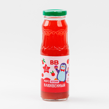 Морс детский клюквенный, 250 мл