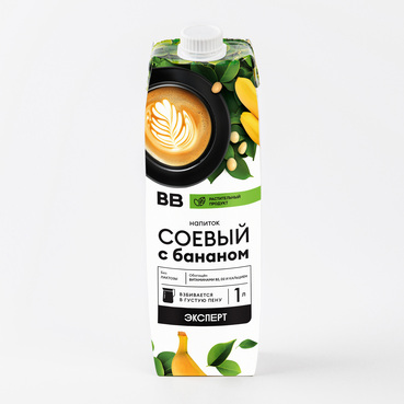 Напиток соевый с бананом, 1л