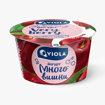 Йогурт Viola Very Berry с вишней 2,6% 180 г
