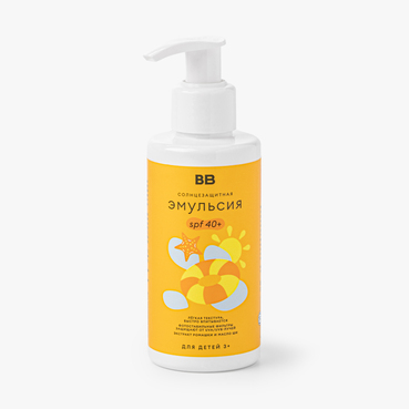Солнцезащитная эмульсия SPF 40+ для детей 3+