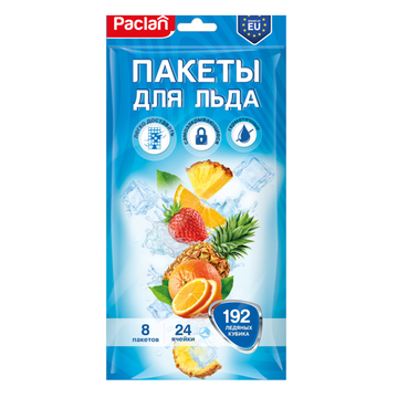 Пакеты для льда Paclan 24х8 шт