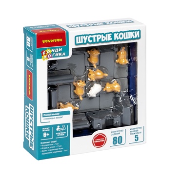 Логическая игра Bondibon БондиЛогика Шустрые кошки