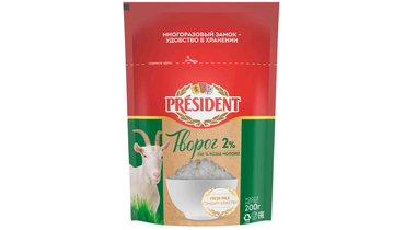 Творог President из козьего молока 2% 200 г