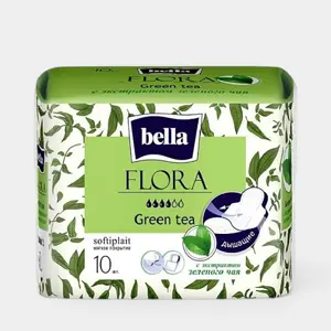 Прокладки «Bella» Flora с экстрактом зеленого чая, 10 шт