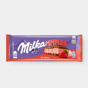 Шоколад молочный «Milka MMMAX» Клубника, 253 г