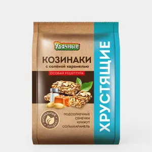 Козинаки подсолнечные «Удачные» Соленая карамель, 200 г