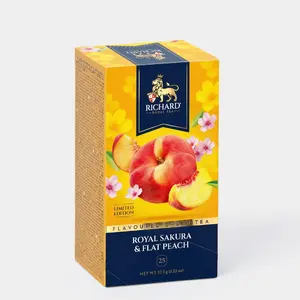 Чай зеленый «Richard» Сакура и инжирный персик, 25 пакетиков