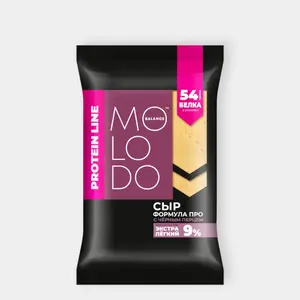 Сыр 20% «Molodo balance» с черным перцем, 180 г
