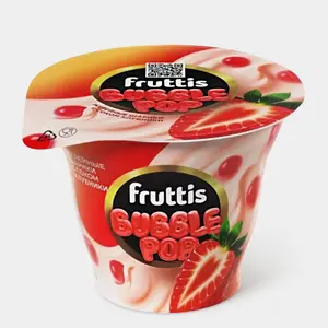 Йогурт 4.4% «Fruttis» со вкусом клубники и желейными шариками, 180 г