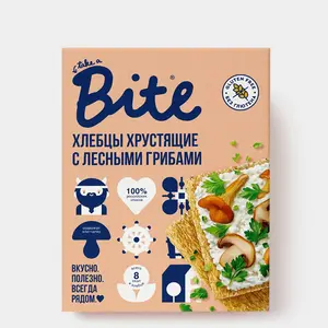 Хлебцы «Take a Bitey» хрустящие кукурузно-рисовые с лесными грибами, 100 г