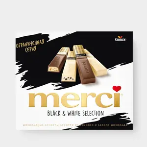 Конфеты шоколадные «Merci» Black&White, 240 г