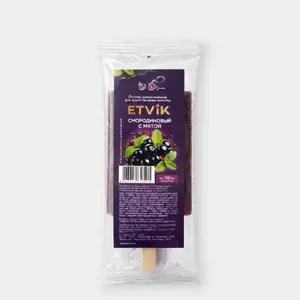 Основа для напитка замороженная «ETVIK» Смородиновый с мятой, 55 г