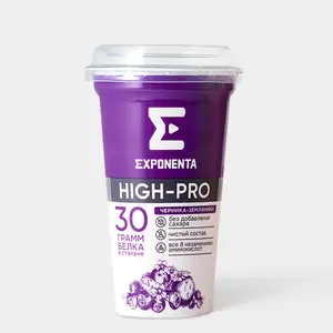 Напиток кисломолочный «EXPONENTA HIGH-PRO» черника-земляника, 250 г